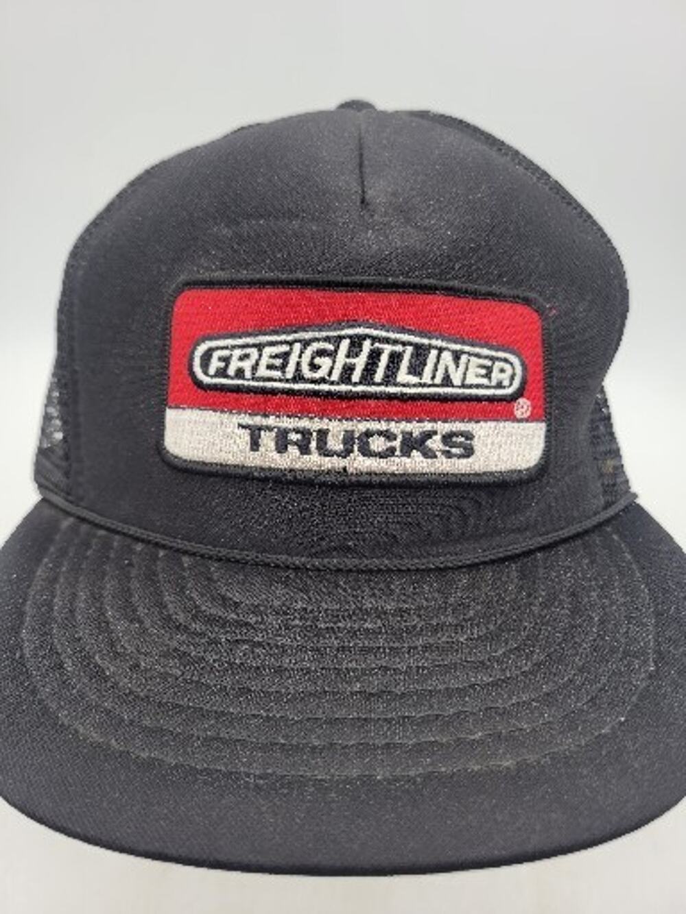 Freightliner Truck Black Rope Mesh Truckers Hat Snapback Cap Adjustable Headwear